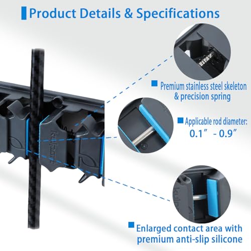 Fishing Rod Holder (Z- Blue 1-Pack)