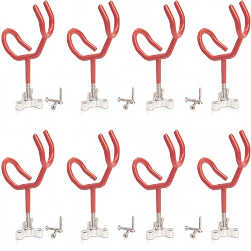 8 Pack Sure Grip Fishing Rod Holder for Boat (Red-8 Pack)