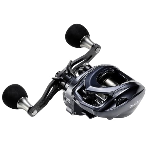 ASHMOON Long Casting Baitcaster 12+1BB Alloy Fishing Reel (8.1:1-RIGHT / Rubber Handle)
