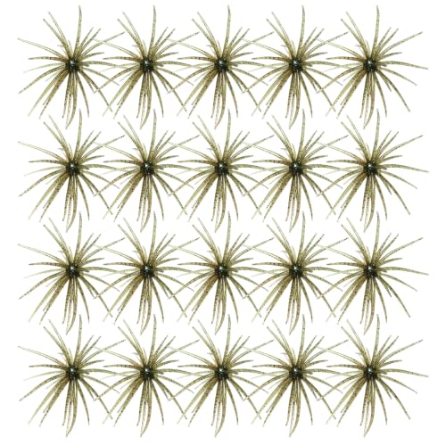 Urchin Baits for Bass Fishing (B-Pumpkin green / 3.5in-20pcs)