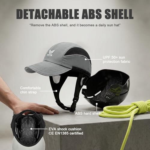 Surf Helmet Hat (Gray / Large)