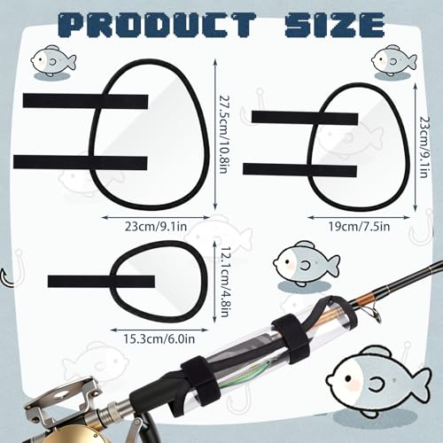 15 Pack Fishing Lure Wrap for Rod Clear PVC Lure Covers Keeps Hook Cover in 3 Sizes to Keep Hook Safe Bait Storage (Pear Shapes)