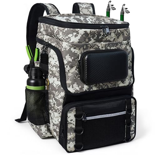 Fishing Backpack with Rod Holder