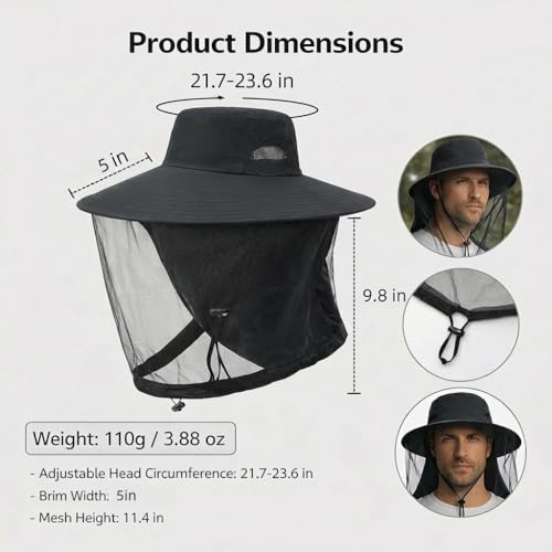 Mosquito Hat with Netting