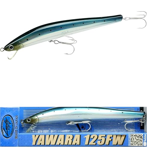 FlashMinnow 125 YAWARA Saltwater Fishing Lure (No Scales / 7714 Metallic Sardine / 125FW)