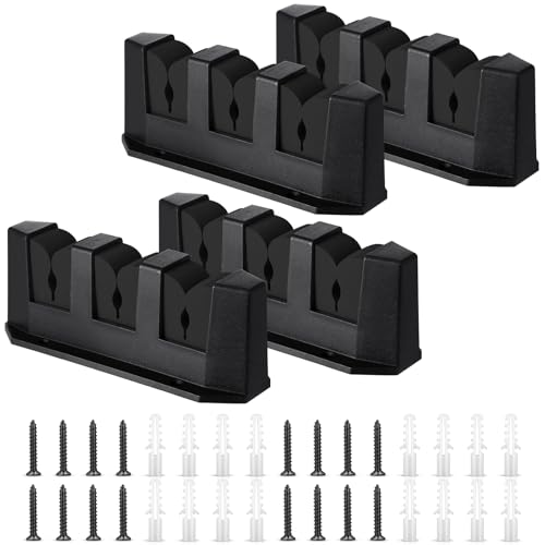 4 Pcs Rod Holders Fishing Boat Pole Holder (Black / 7.8 Inch)