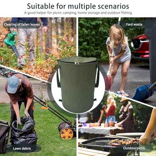 Pop up Camping Trash can (Green)