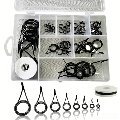 Fishing Rod Guide Replacement Kit 8‑Size for Fishing Rod Repair