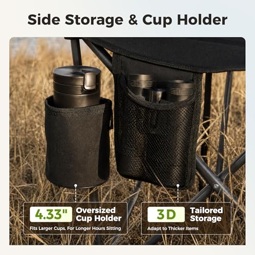 Tripod Hunting Chair for Blinds for Hunting Camping Fishing