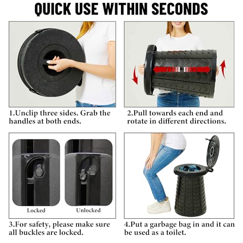 XXL Portable Toilet for Camping