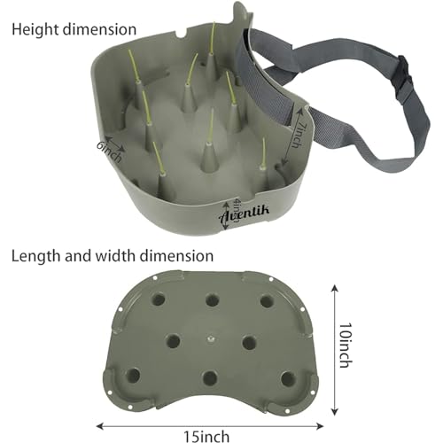 Fly Line Basket Authentic Danish Fisker Design Fishing Stripping Basket Ergonomic Smooth Curved Super Light Line Tangles with Silicone Spike for Line Tray (Grey)