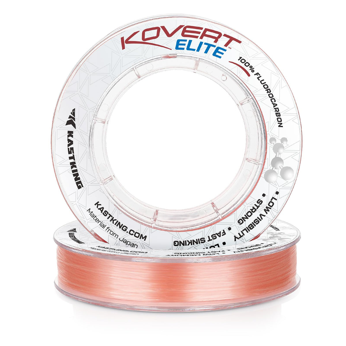 Kovert 100% Fluorocarbon Fishing Line (Kovert Elite (Soft & Smooth) / 4LB-25Yds (Pink))