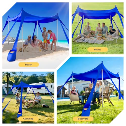 Beach Tent Sun Shelter 10x10FT (Royal Blue)