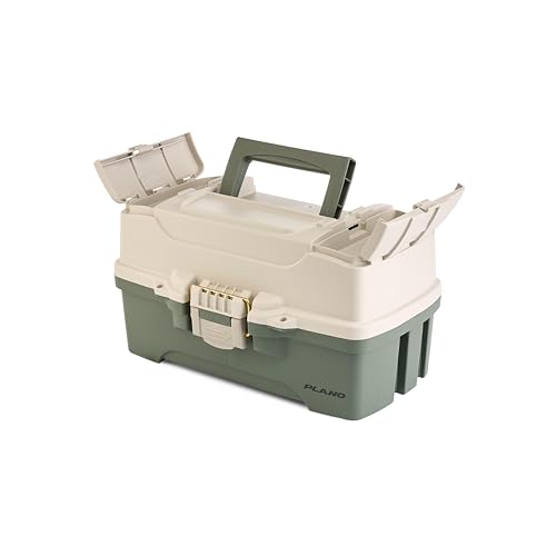Two Tray Tackle Box (Green/Tan / Two-Tray / Two-Tray)