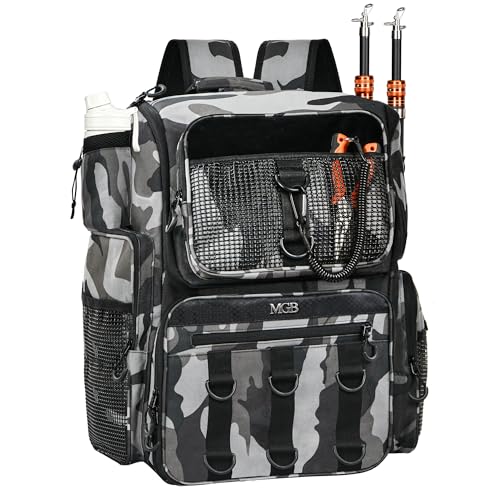 Fishing Backpack (Grey+Black)