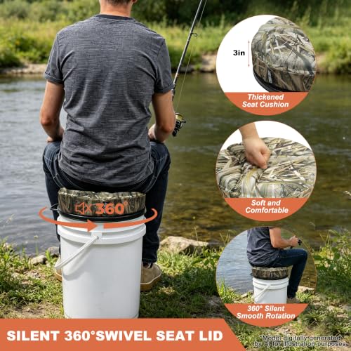 5 Gallon Bucket Seat (Camo)