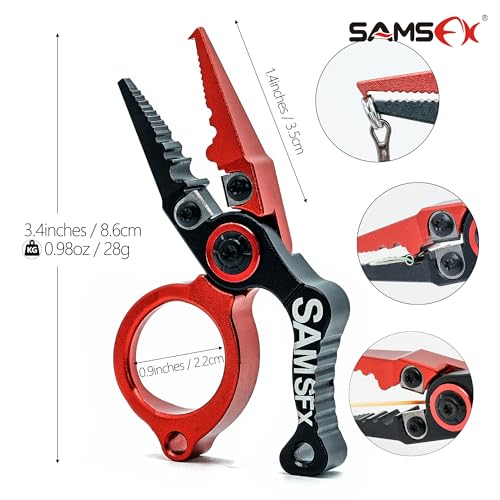 Mini Fishing Pliers with Fly Fishing Zinger Retractor