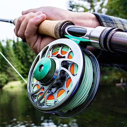 Sword Fly Fishing Reel (Gunmetal-With Line / 9/10wt)