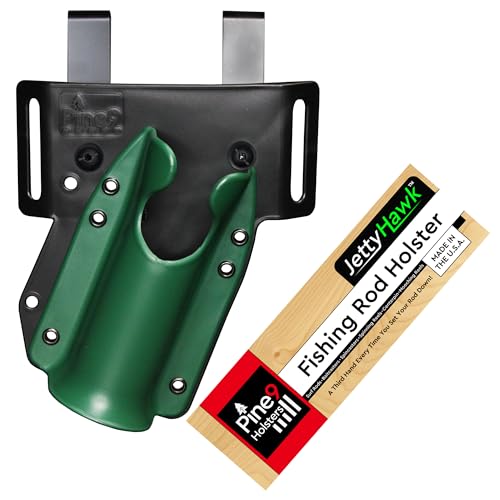 JettyHawk Fishing Rod Hip Holster (Infantry w-Black Belt Clip)