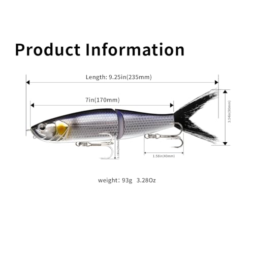 7in Glidebait with Brush Tail