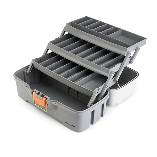 Three Tray Tackle Box (Light Grey/Dark Grey / Three-Tray / Three-Tray)