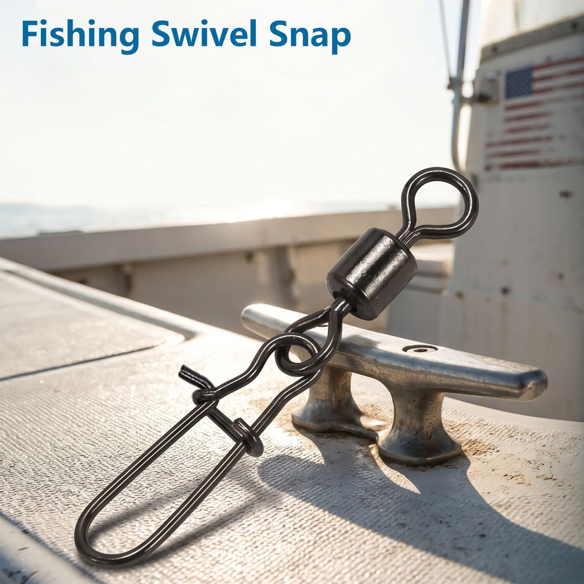 300 Pack Fishing Snap Swivels Tackles (6#(40LB)-300 Pack)
