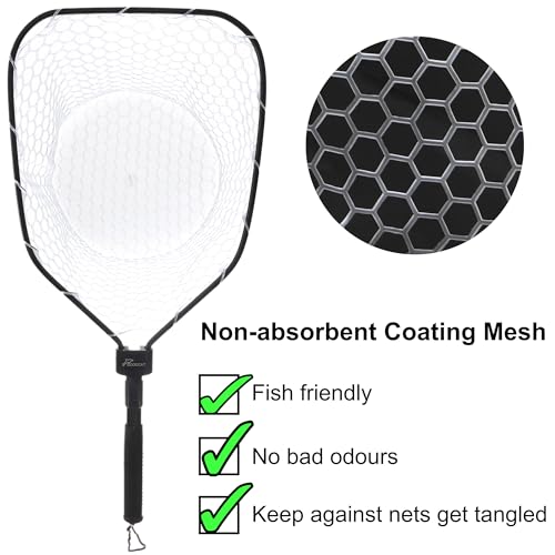 Fly Fishing Net (A:Square-Extend Length:24.6")
