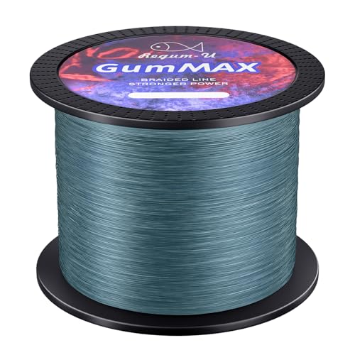 Gummax 8 Strand Braided Fishing Line (Low-Vis GRAY / 545 Yards / 80 LB)