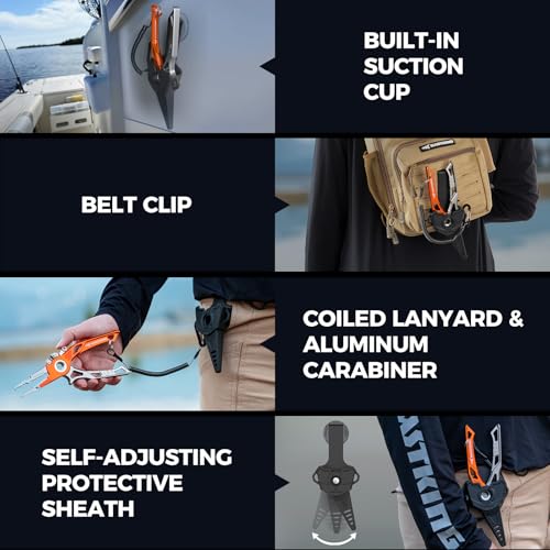 AlumaStream 7.5" Aluminum Fishing Pliers & Rig Tool Combo