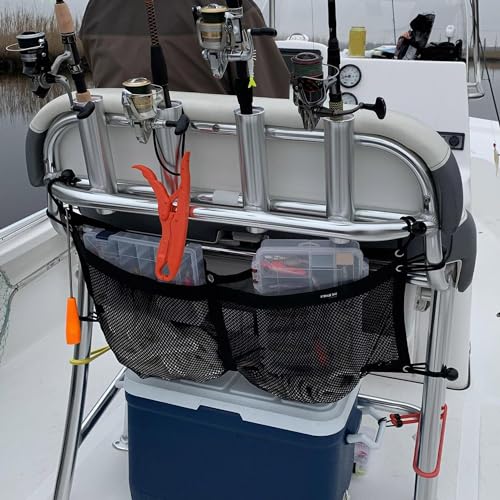 Boat Storage Bag Marine Suspended Storage Comparments Mesh Storage Bag (2 Pocket)