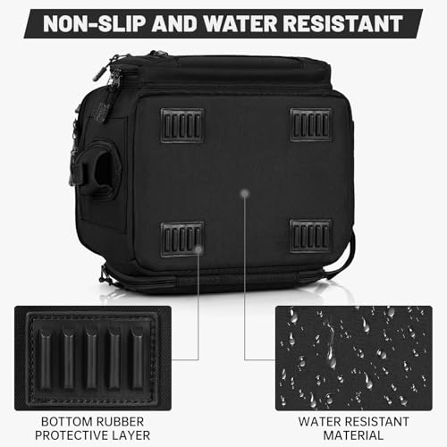 Fishing Tackle Bags with 4 * 3600 Tackle Boxes (Black / With 4 Tackle Boxes)