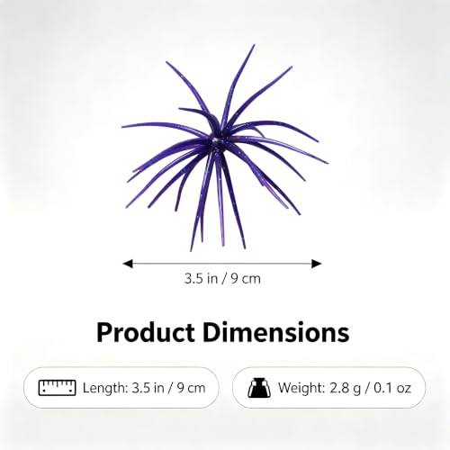 Urchin Baits for Bass Fishing (C-Purple / 3.5in-20pcs)