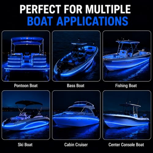 12V Green Boat LED Strip Lights