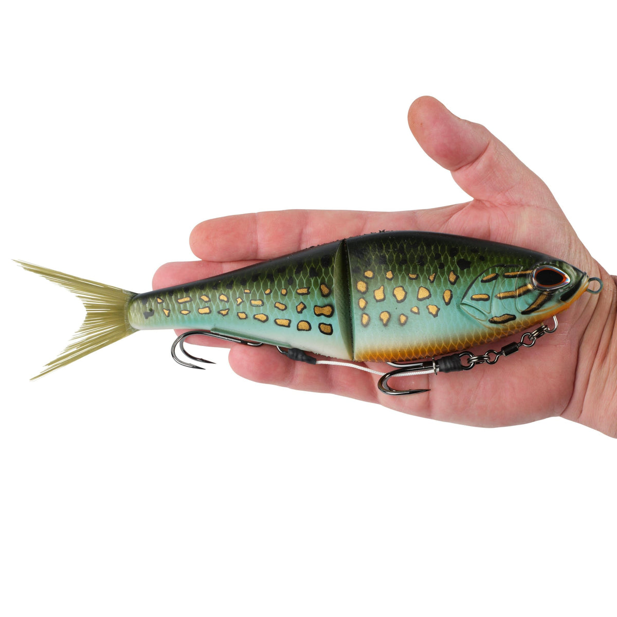PowerBait Chop Block Fishing Soft Bait (Matte Pumpkinseed / 10 in - 4 1/5 oz)