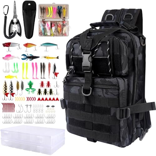 136PCS Tackle Box Backpack