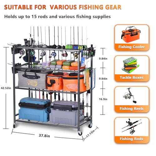 Heavy Duty Fishing Rod Rack