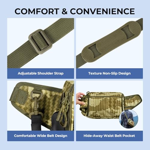 BaitSpace Waist Bag (Khaki Camo)