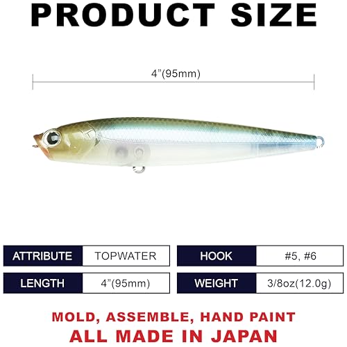Gunfish 95NF Top Water Bass Fishing Lures