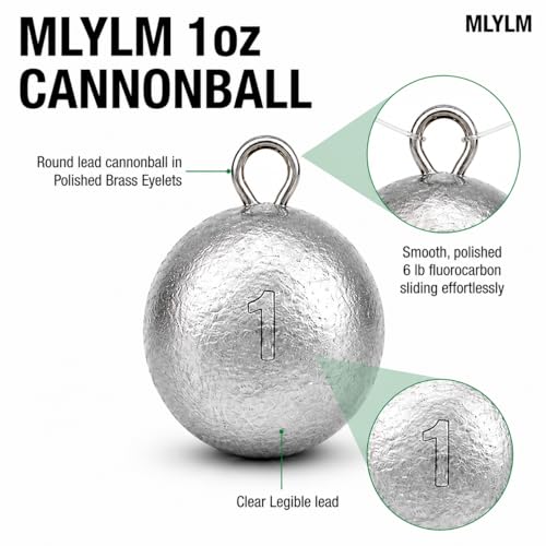 15 Pack 1 oz Cannonball Sinkers