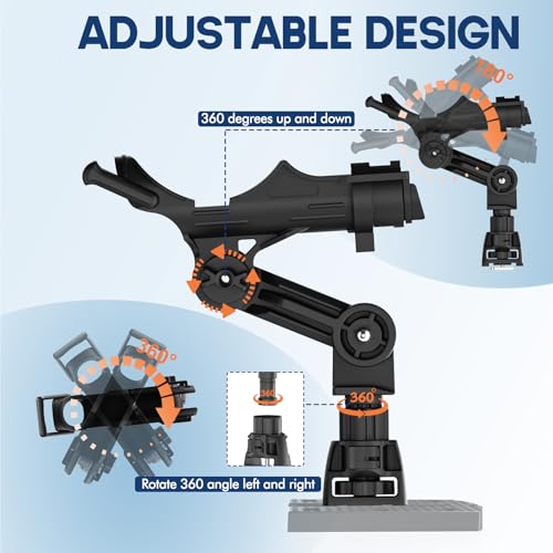 2 Pack Kayak Fishing Rod Holder for Track Mount