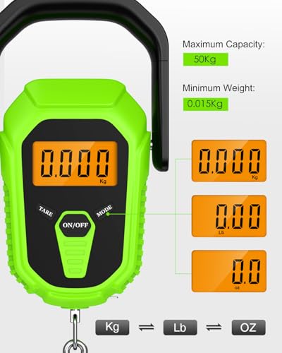 Digital Fishing Scale with Lip Gripper (Green)