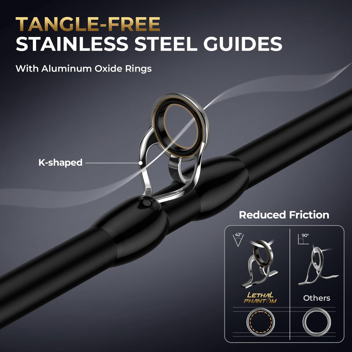 Lethal Phantom Twin (LH Reel, 7'2" MH Rod (2-Piece + Extra Tip))