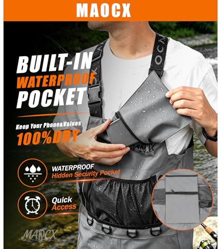 High Strength Nylon PVC Waterproof Fishing Chest Waders with Bootfoot