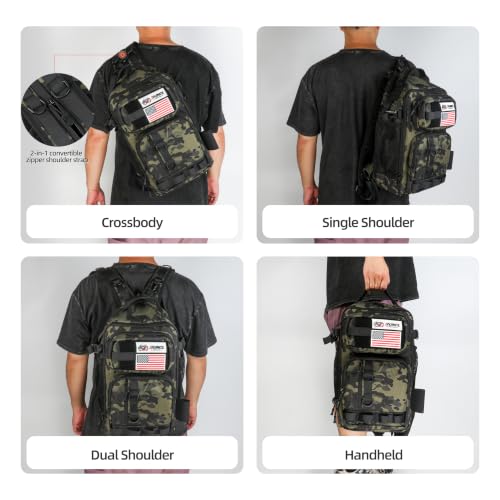 Tactical Fishing Backpack (Army Green Camo)
