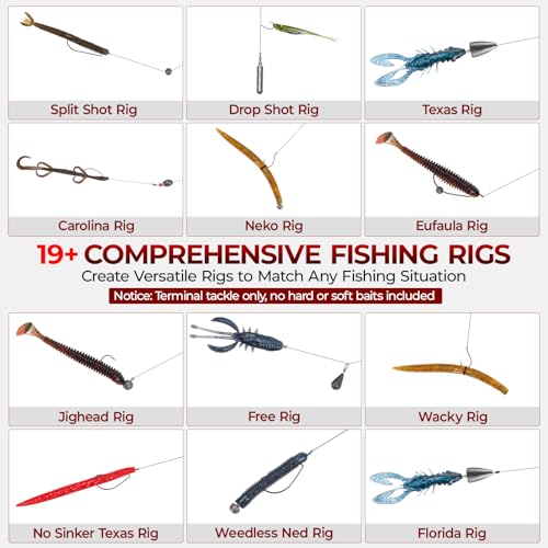 by KastKing Fishing Tackle Kit (400pcs Terminal Tackle Kit)