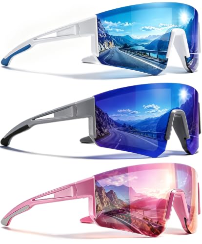 3 Pack Polarized Sports Sunglasses UV400