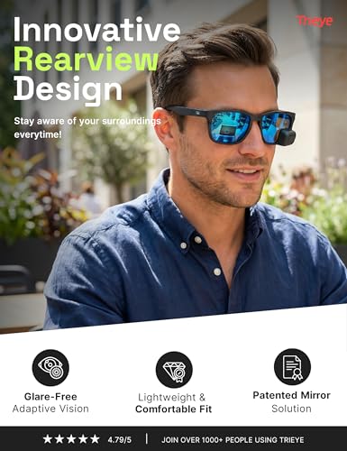 Classic Cycling Glasses with Rear (Reflective Blue)