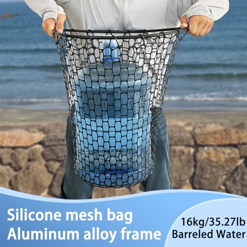 Telescoping Rubber Fishing Net with Handle 64"