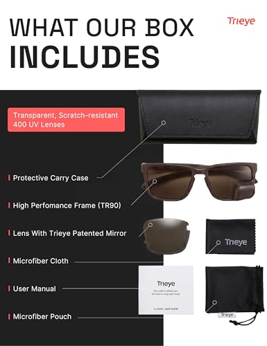 Classic Cycling Glasses with Rear (High Contrast Smoke)
