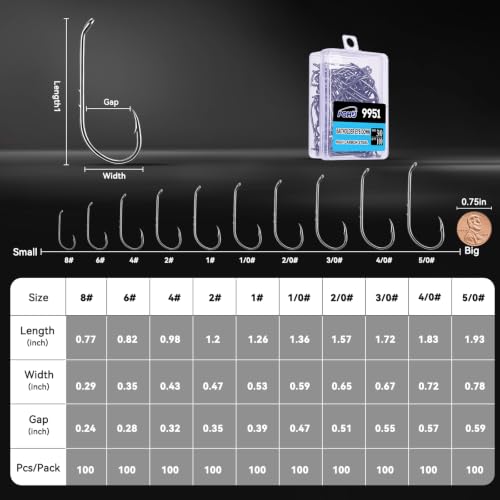 Baitholder Fishing Hooks 100Pcs Offset